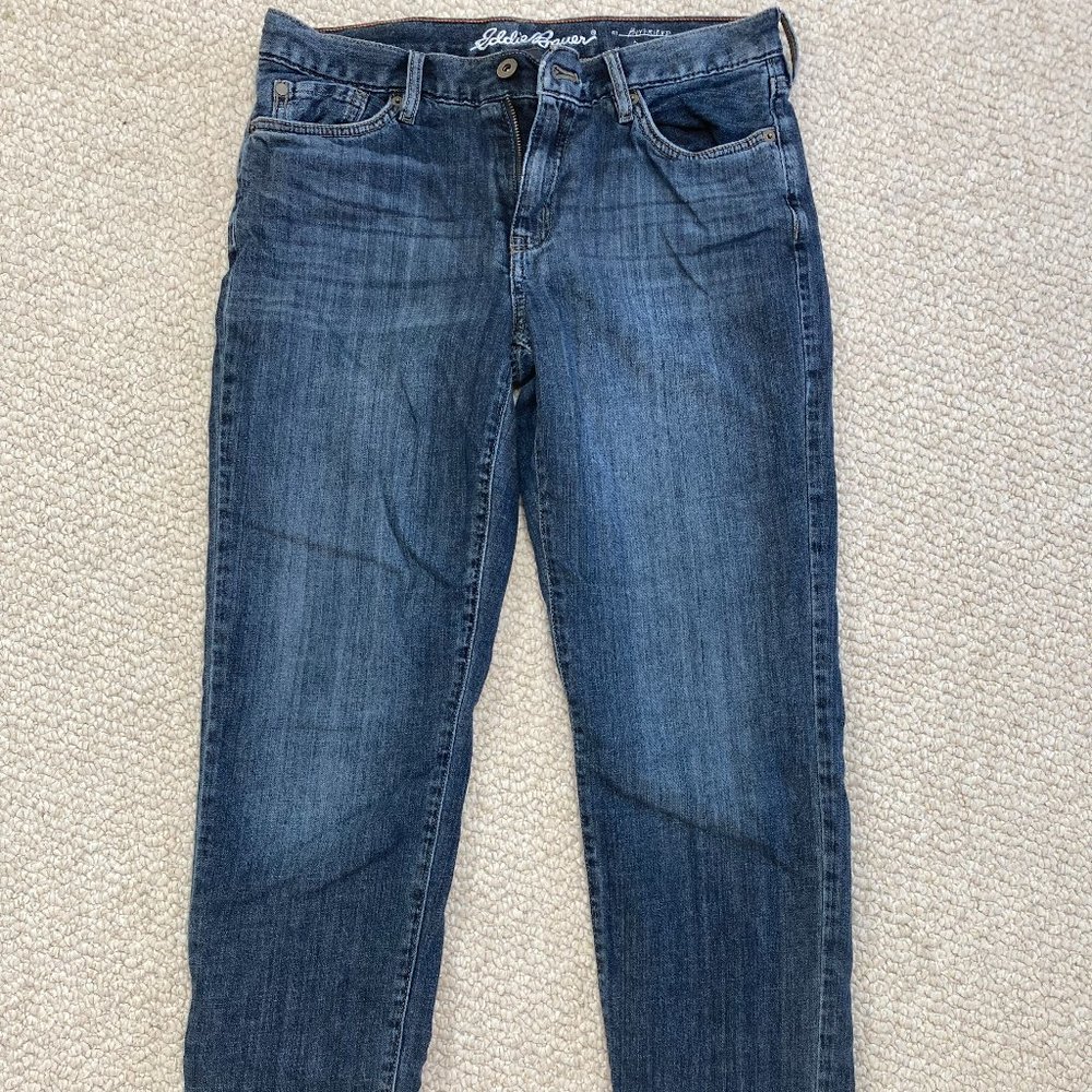 Eddie Bauer flannel-lined jeans